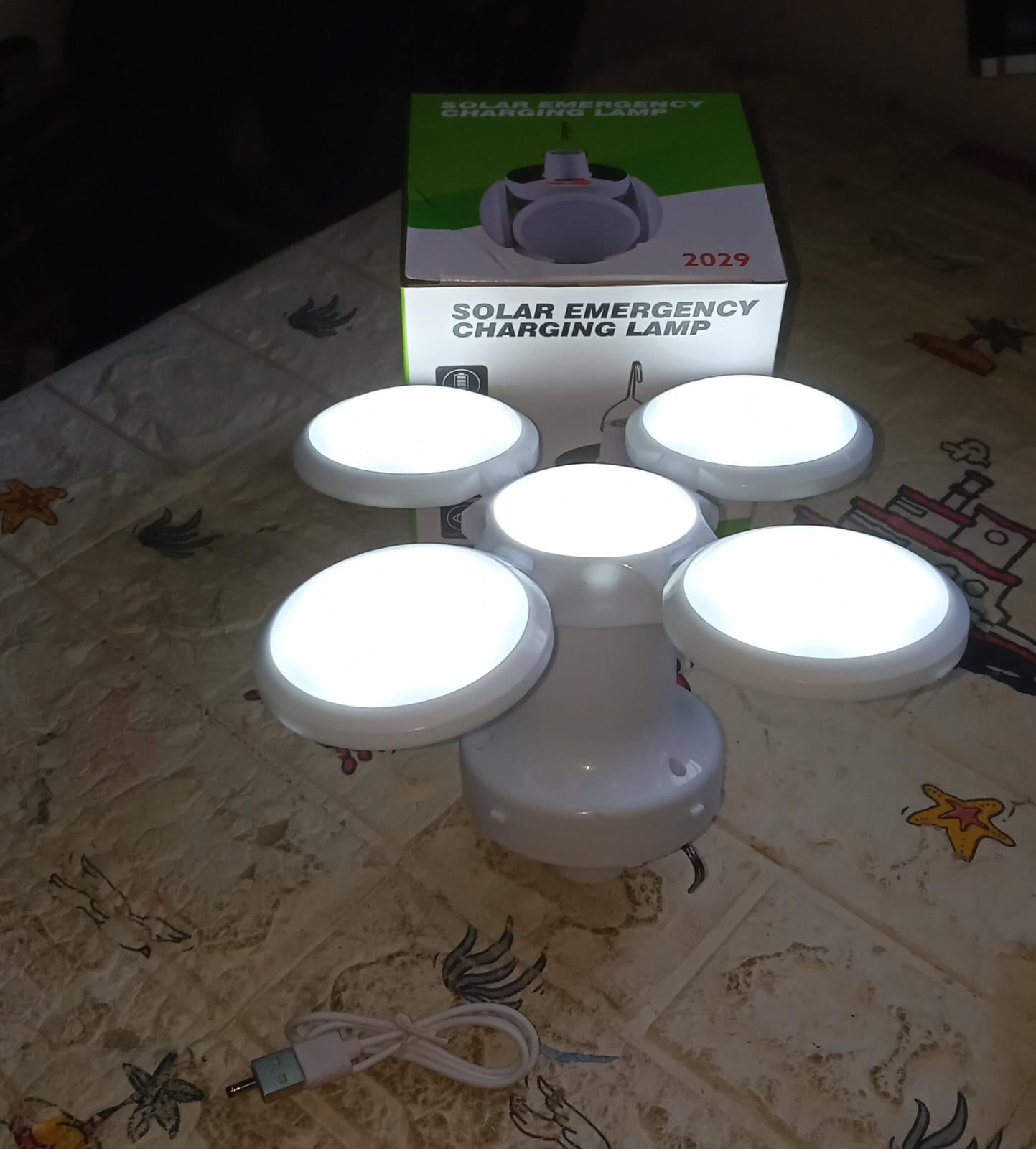 12590 Solar Multi-Functional Emergency LED Light Bulb with USB Charging, LED camping lamp, camping lamp, USB rechargeable, 5 brightness light modes, foldable camping light, SOS IP65 waterproof camping light, blackout emergency equipment, camping gadgets 12590 Solar Multi-Functional Emergency LED Light Bulb with USB Charging, LED camping lamp, camping lamp, USB rechargeable, 5 brightness light modes, foldable camping light, SOS IP65 waterproof camping light, blackout emergency equipment, camping gadgets
